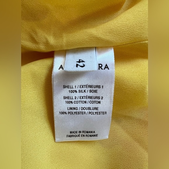 Altuzarra Vittoria Dress  Floral Button Down Drawstring Waist Short Sleeve US 10 - Picture 9 of 9